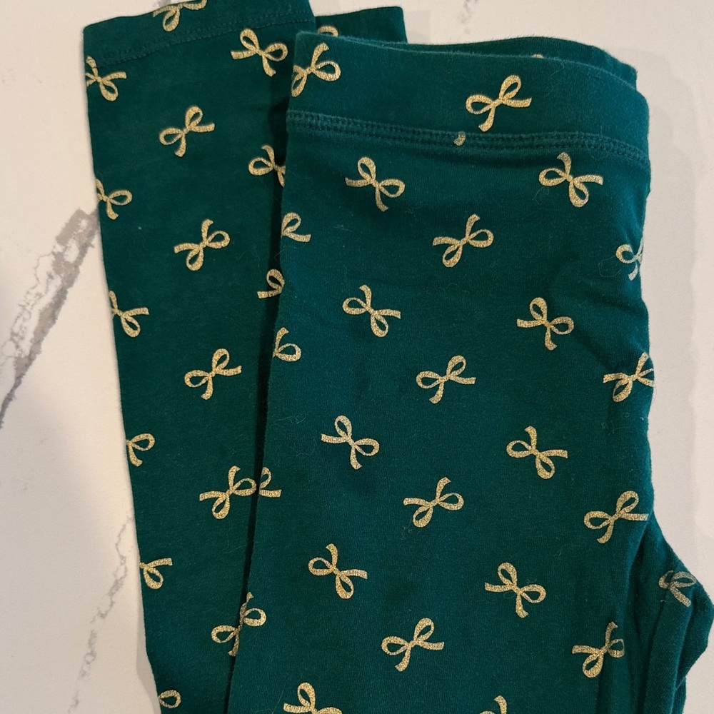 Crewcuts Teal, Cream, and Navy Kids' Leggings Trio - Picture 3 of 5
